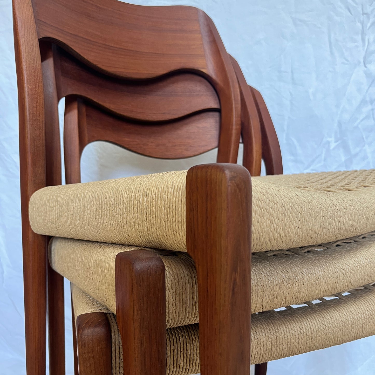 Chaises No. 71 en teck - Niels Otto Moller