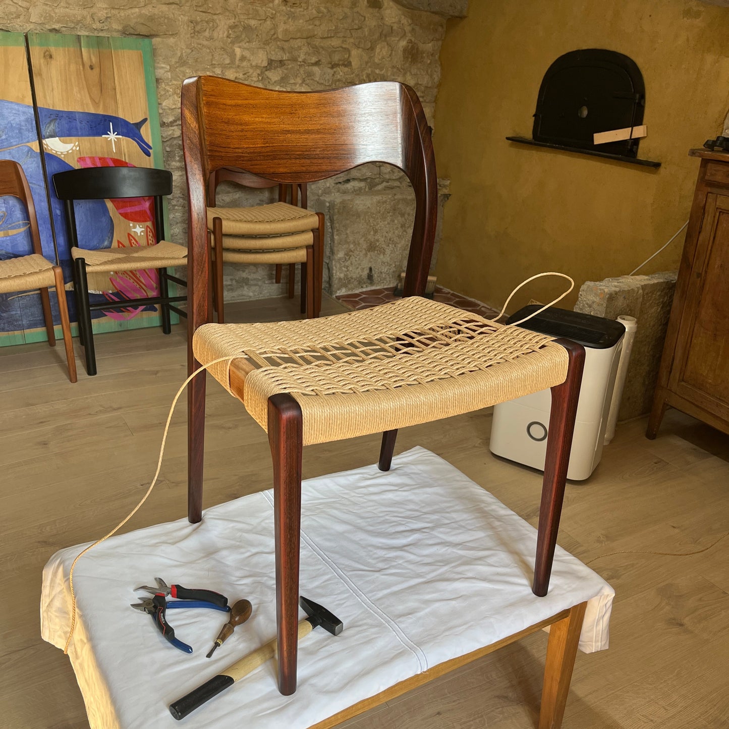 Rare : Chaises no. 71 en palissandre - Niels Otto Møller