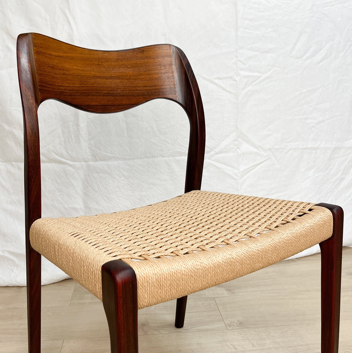 Rare : Chaises no. 71 en palissandre - Niels Otto Møller