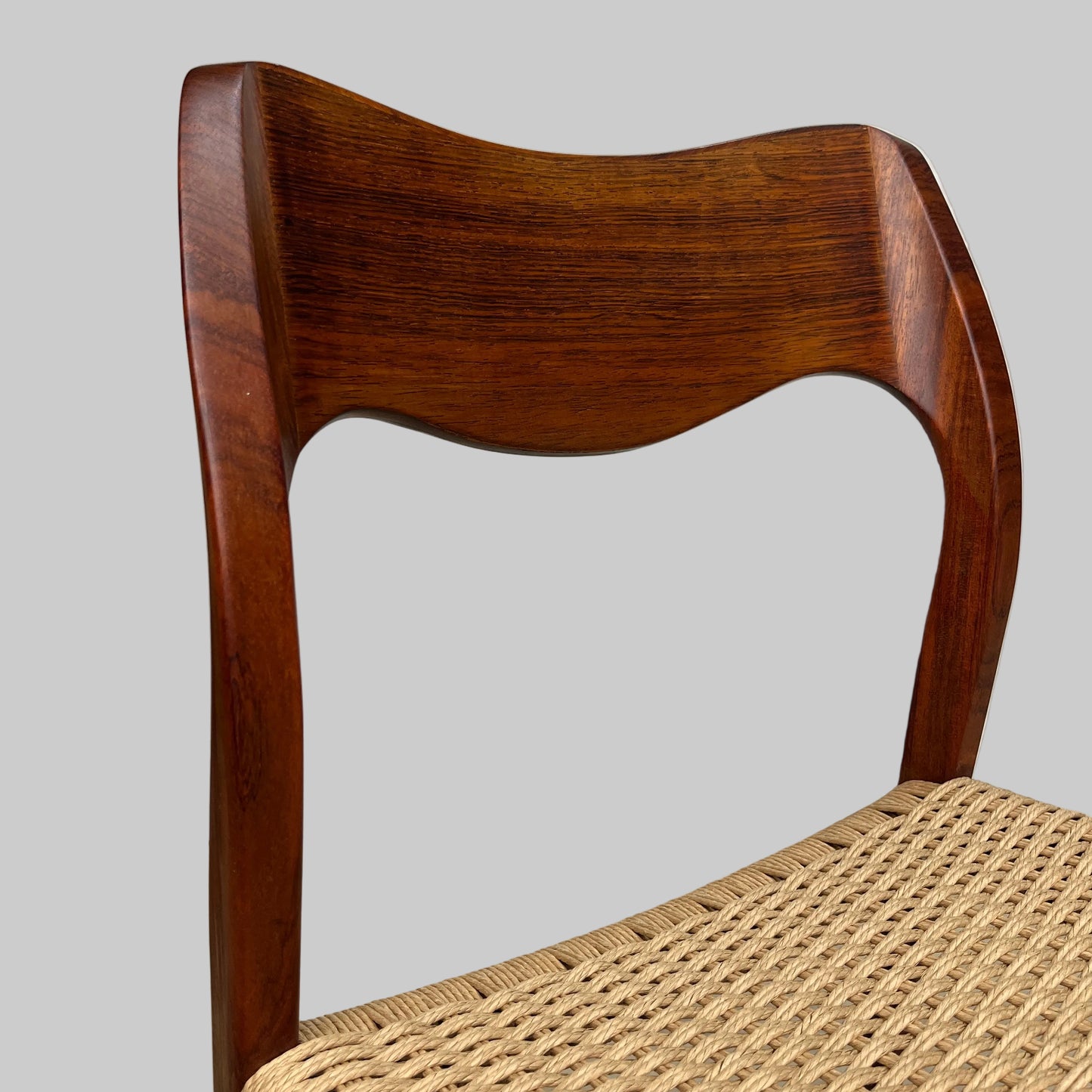 Rare : Chaises no. 71 en palissandre - Niels Otto Møller