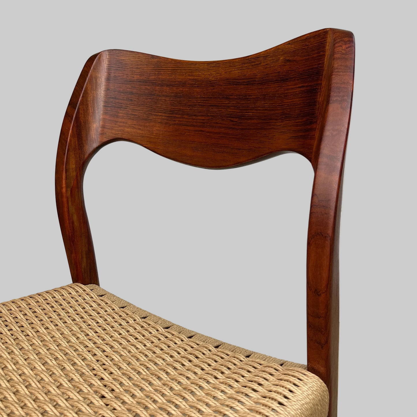 Rare : Chaises no. 71 en palissandre - Niels Otto Møller
