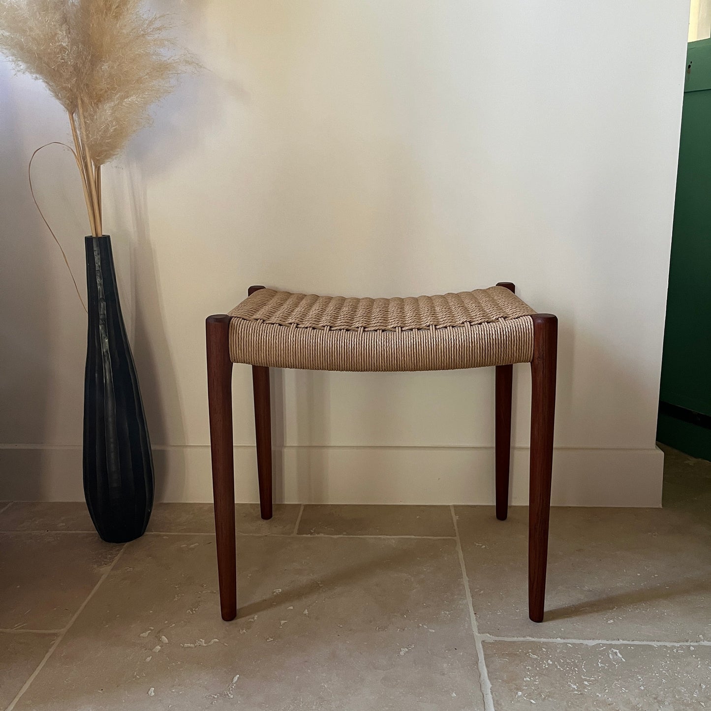 Tabouret en teck - modèle 80A, Niels Otto Møller (1963)